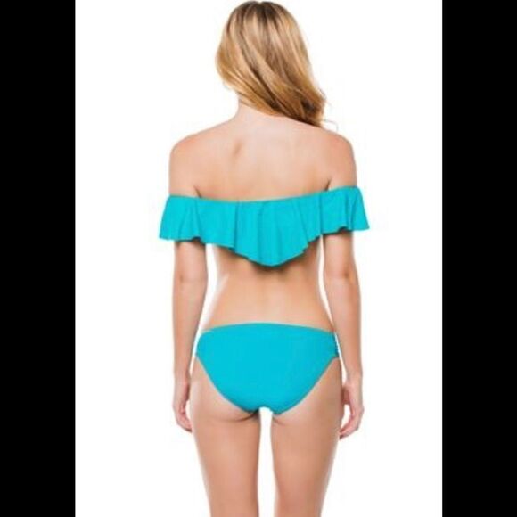 Ruffled Off The Shoulder Bandeau Bikini Set. NWT - Picture 7 of 7